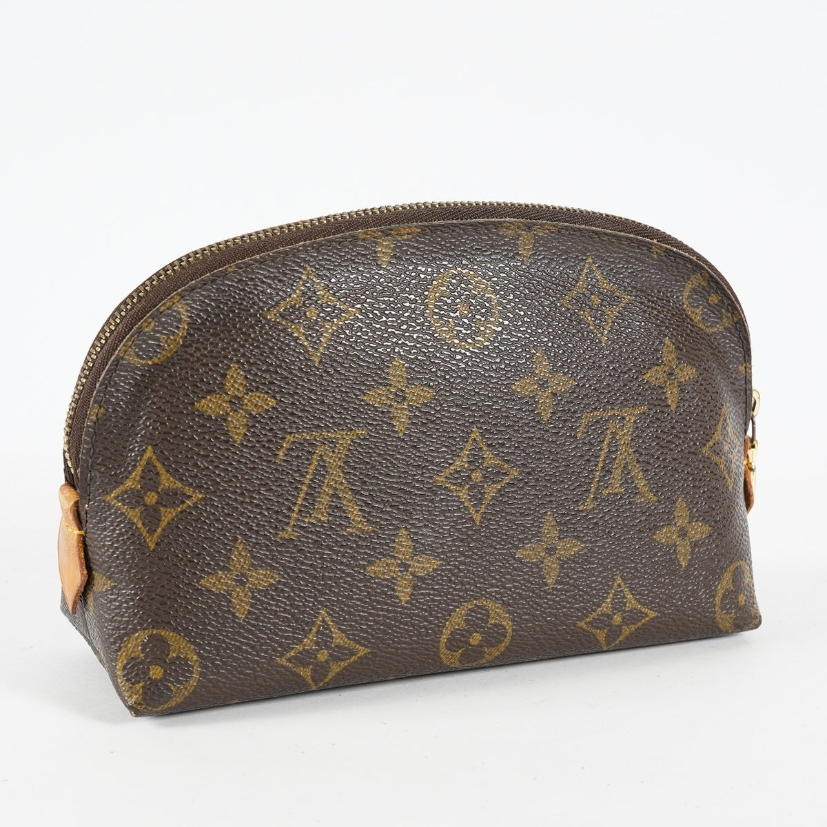 Louis Vuitton Pochette Cosmetique PM M47515 Monogram Used Pouch Bag 09E031760006