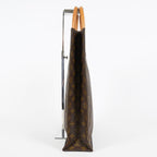 Louis Vuitton M51140 Monogram Sac Plat Tote Bag Brown Canvas Used 08E132310002
