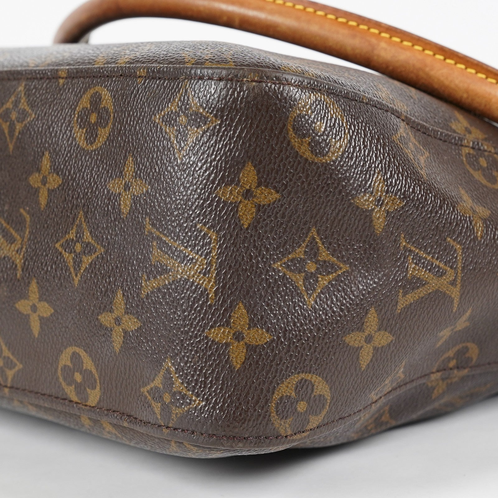 Louis Vuitton Looping GM Monogram Brown Shoulder Bag Vintage M51145 07E243410025