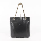 CHANEL Vintage Quilted CC Logo Jersey Chain Flat Shoulder Tote Bag 05E216352529