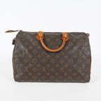 Louis Vuitton Speedy 35 M41524 Monogram Canvas Brown Used Hand Bag 07A235148031
