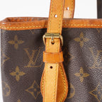 Authentic Louis Vuitton Monogram Bucket PM Shoulder Tote Bag M42238 02E242640018