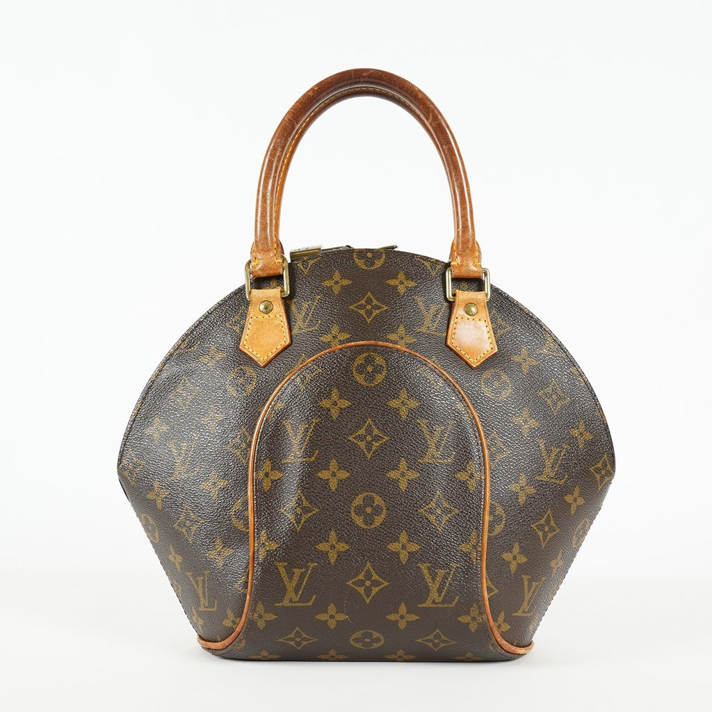 Louis Vuitton Ellipse PM M51127 Monogram Canvas Brown Used Handbag 09A024061209