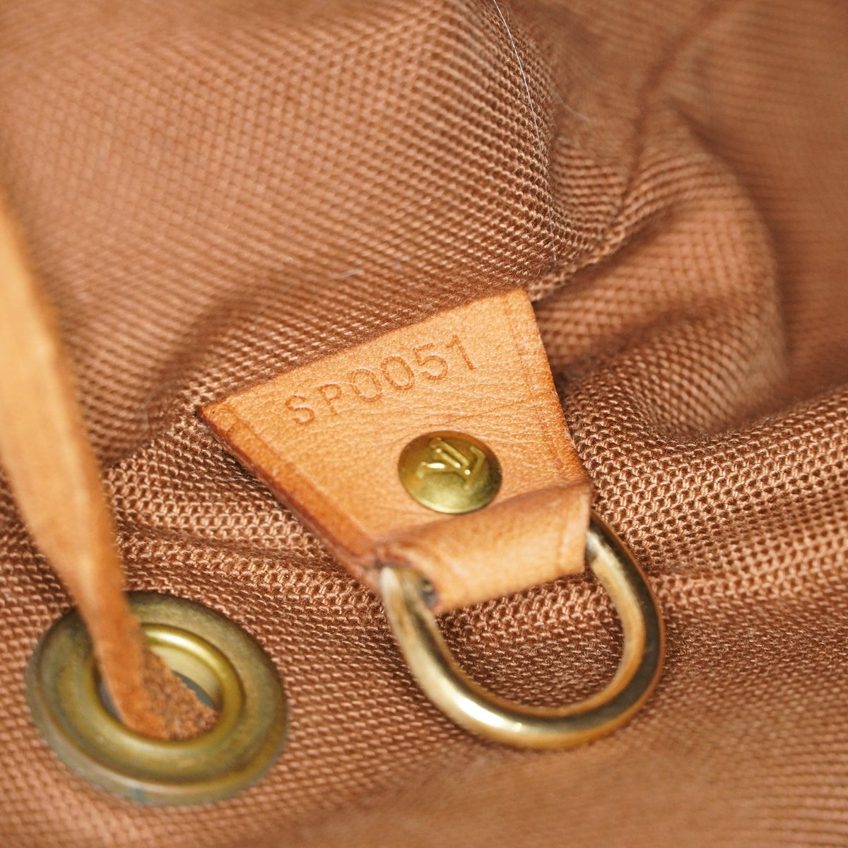 Louis Vuitton Montsouris GM M51135 Monogram Canvas Brown Backpack 09E134510011