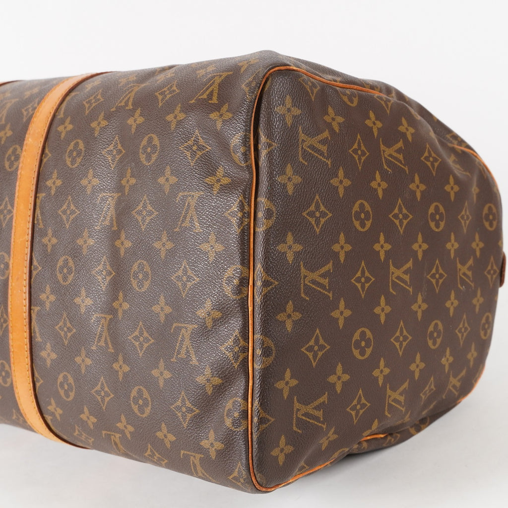 Authentic Louis Vuitton Monogram Keepall 55 M41424 Travel Bag 03E285830011