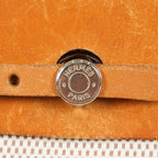 Hermes Herbag MM Toile Canvas Leather Beige 2way Handbag Bag 07E364950012