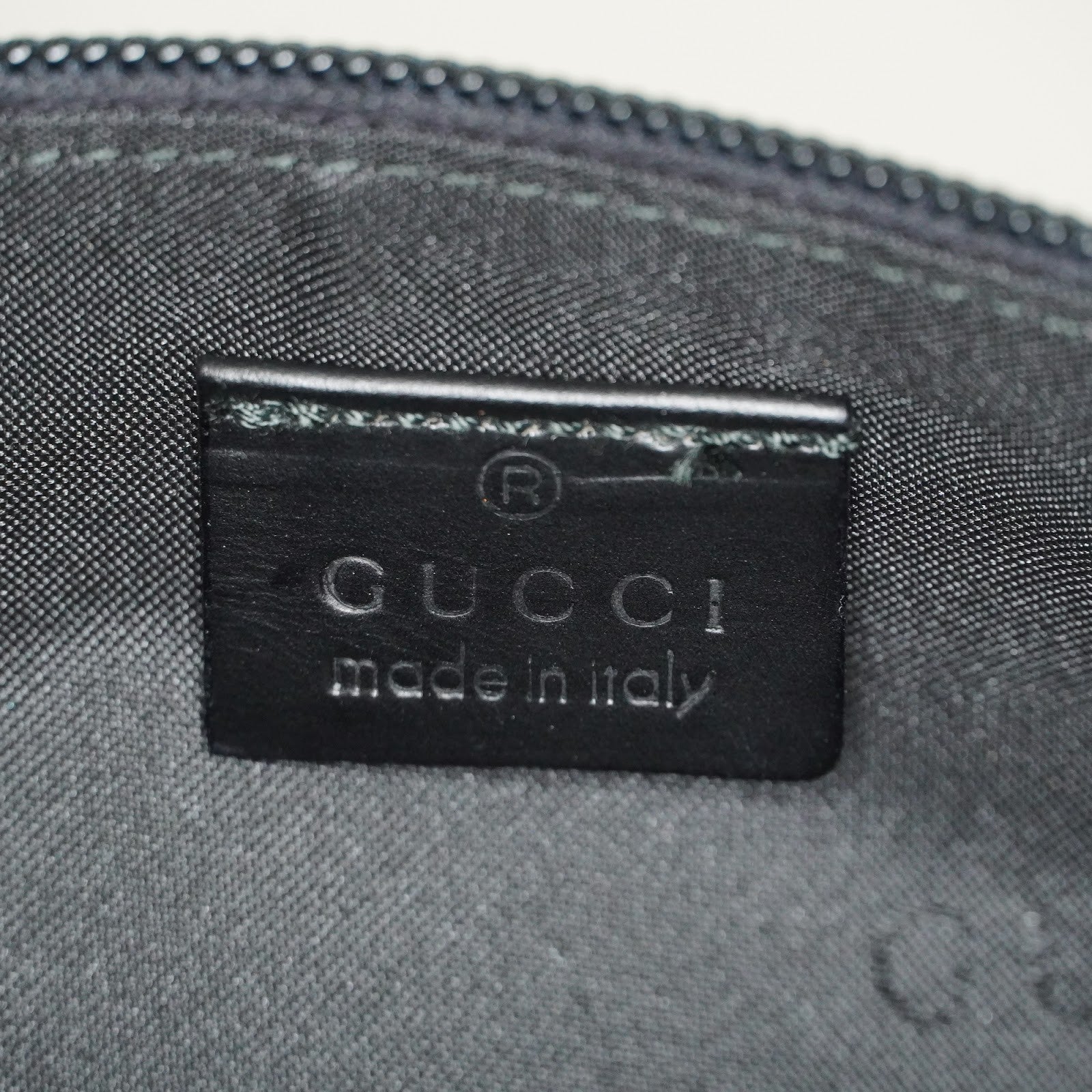 GUCCI GG Canvas Boat Pochette Shoulder Bag 22cm Black Vintage Used 08E172090010