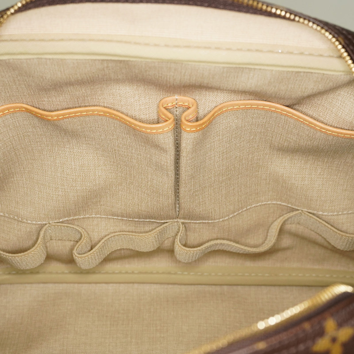 Louis Vuitton Deauville M47270 Monogram Canvas Brown Handbag Used 08M312605917