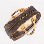 Louis Vuitton Monogram Deauville M47270 Hand Bag Brown Used 07E262750001