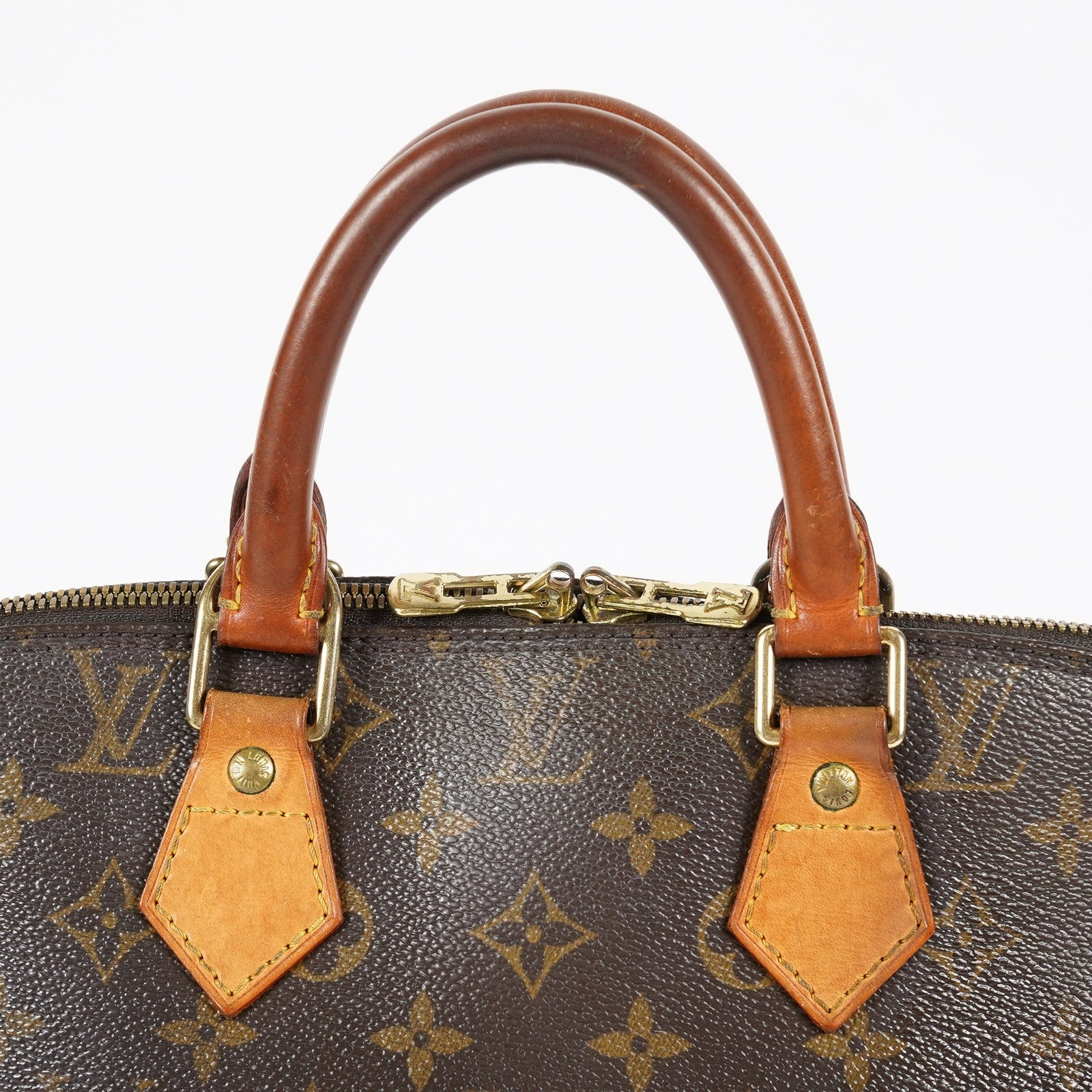 Louis Vuitton Alma PM M51130 Monogram Canvas Brown Handbag Vintage 08A382860003