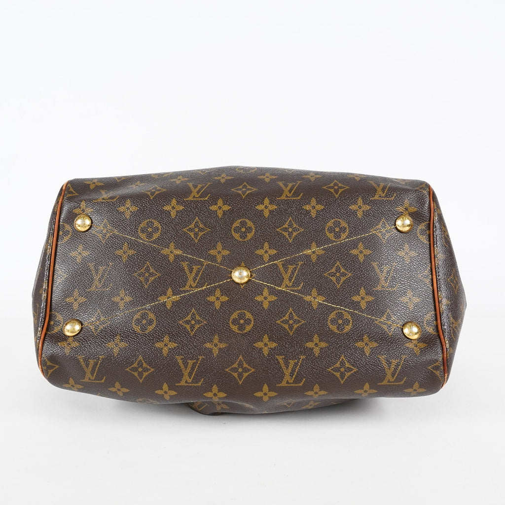 Louis Vuitton Monogram Tivoli M40143 Used Brown Canvas Handbag Tote 08E114510002