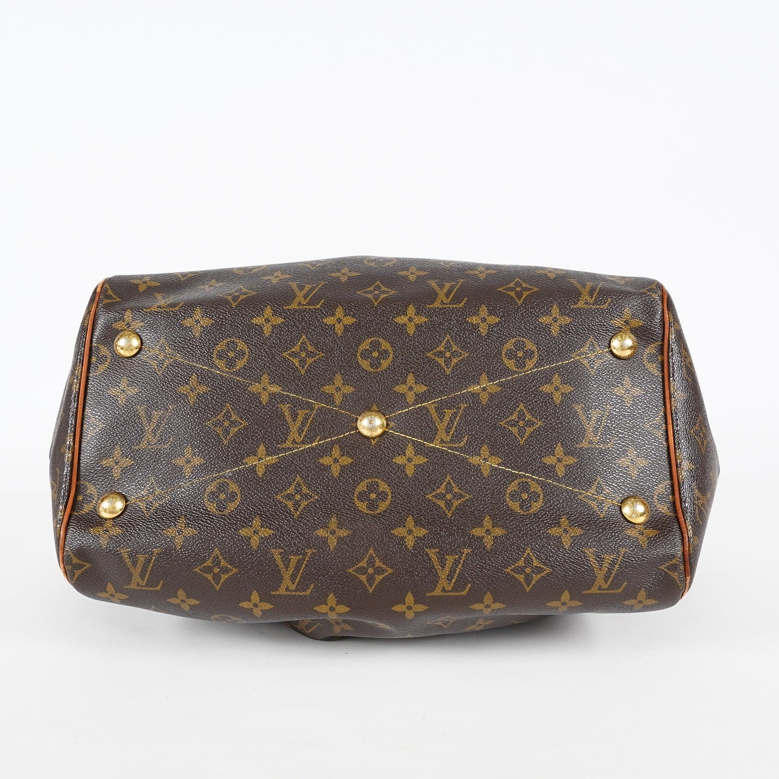Louis Vuitton Monogram Tivoli M40143 Used Brown Canvas Handbag Tote 08E114510002