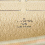 Louis Vuitton Zippy Wallet Damier Azur White Round Long PVC vintage 03T082000009
