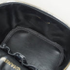 Chanel Caviar Skin Vanity Bag Top Handle 19cm Black Gold HW CC Used 08E066380006