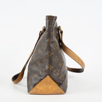 Louis Vuitton Cabas Piano M51148 Monogram Canvas Brown Used Tote 09E062860006