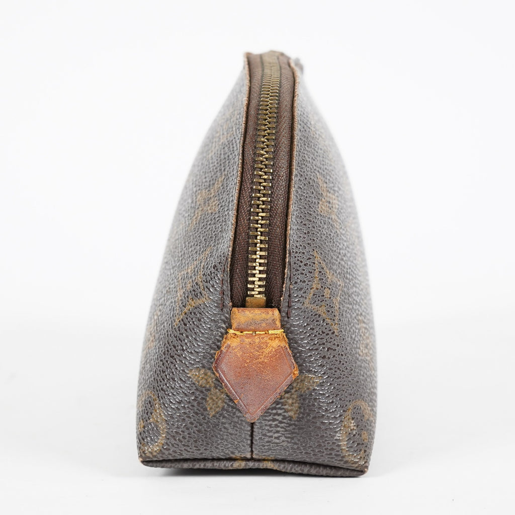 Louis Vuitton M47515 Pochette Cosmetique Monogram Brown Canvas Used 08A07715003