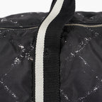 CHANEL Travel line Boston bag black Nylon canvas Women vintage 05E522750016