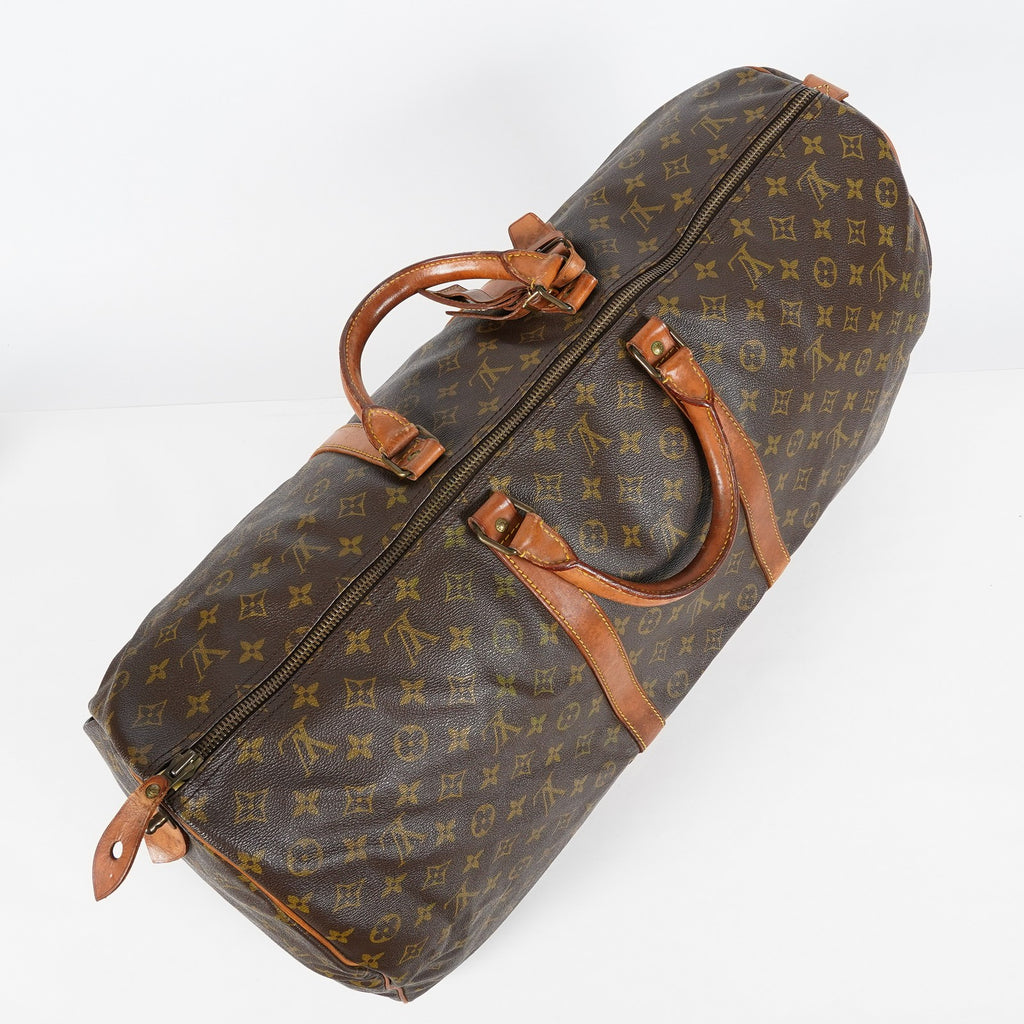 Louis Vuitton Keepall 60 M41422 Monogram Brown Duffel Bag Vintage 08E033410002