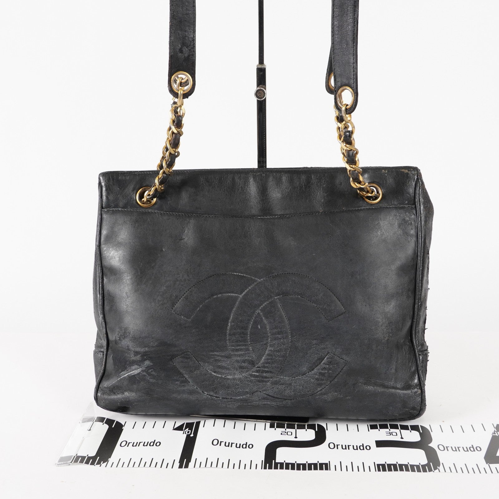 CHANEL vintage CC CC Mark Double Chain Bag Big Coco Shoulder Bag 03E565280011