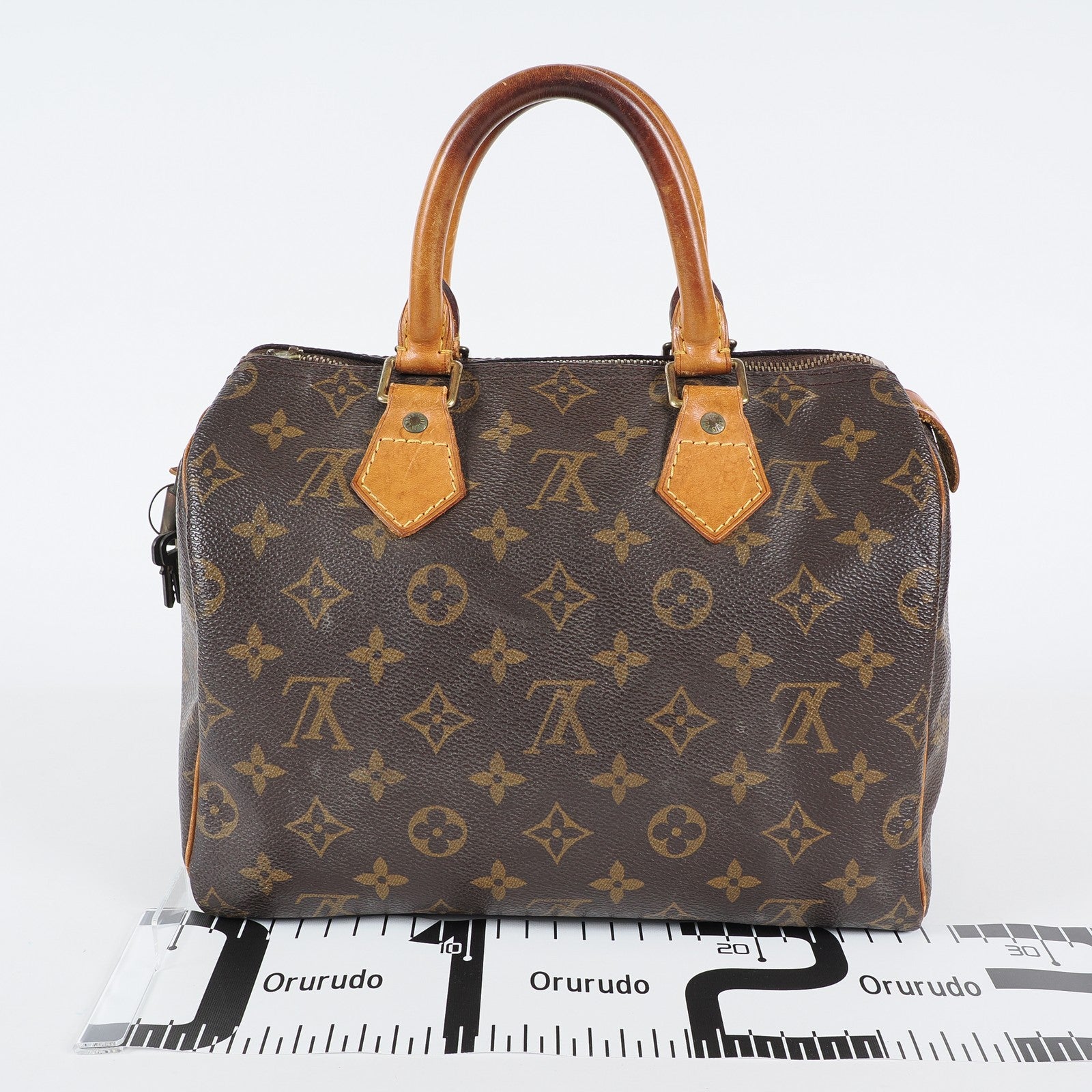 Authentic Louis Vuitton Monogram Speedy 25 M41528 Handbag vintage 04A306234807