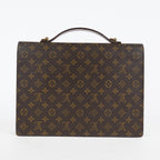 Louis Vuitton M53331 Monogram Briefcase Business Bag Brown Vintage 08A011944803