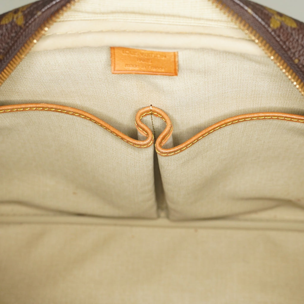 Louis Vuitton Deauville M47270 Monogram Canvas Brown Handbag Used 07E222640027