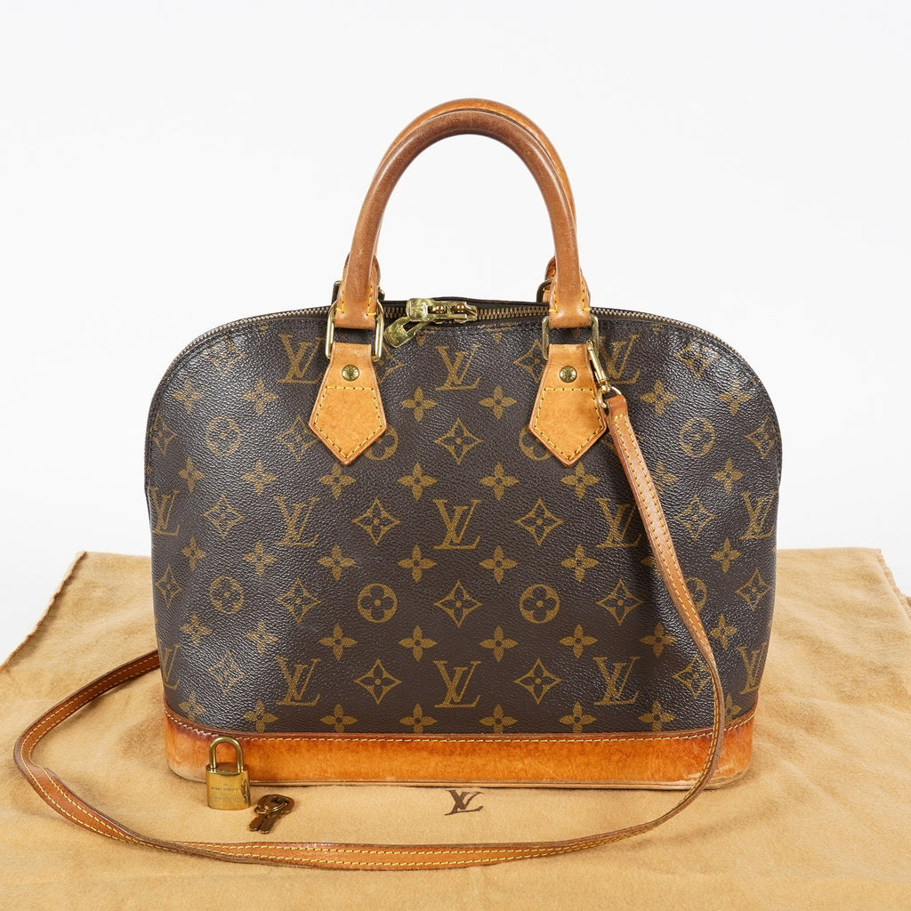 Louis Vuitton Alma PM Monogram Canvas Handbag Brown vintage M51130 07E062970017