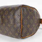 Louis Vuitton Speedy 25 M41528 Monogram Brown Boston Hand Bag Used 07E166270015