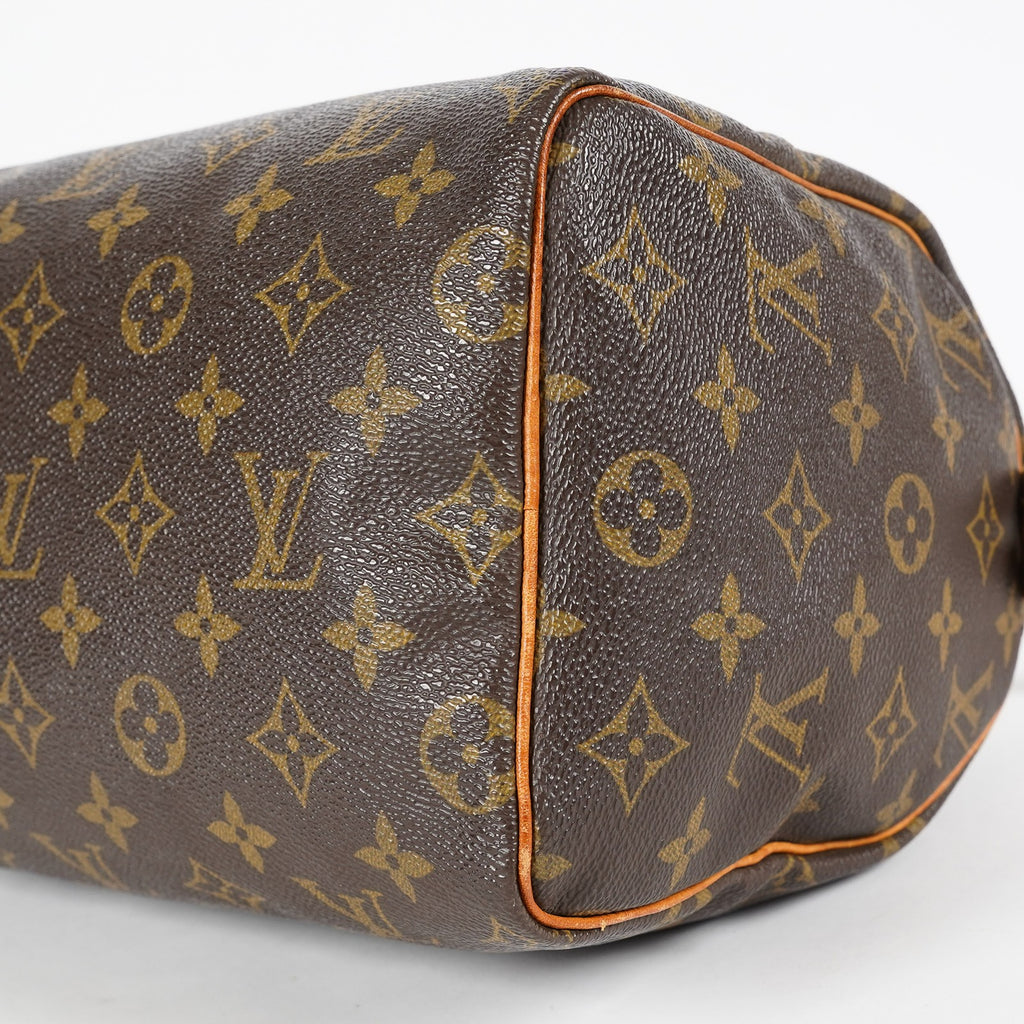 Louis Vuitton Monogram Speedy 25 Boston Handbag Brown Canvas M41528 07E057150029