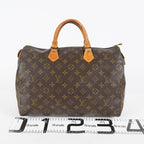 Louis Vuitton Speedy 35 Monogram Brown Boston Hand Bag M41524 Used 08E104070012