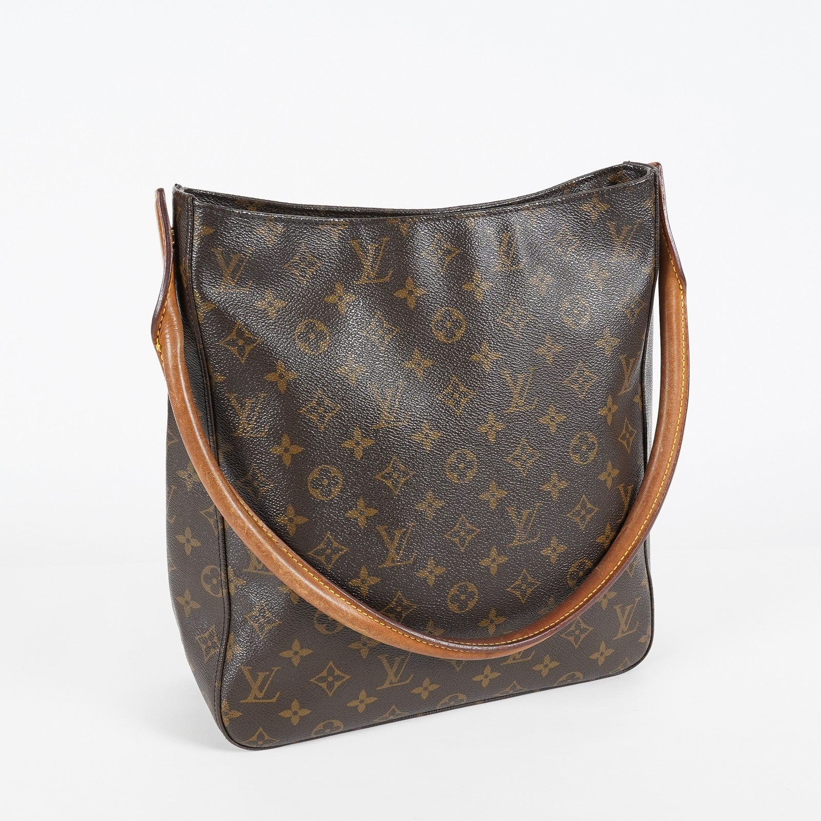 Louis Vuitton Looping GM Monogram Brown Shoulder Bag Vintage M51145 07E243410025
