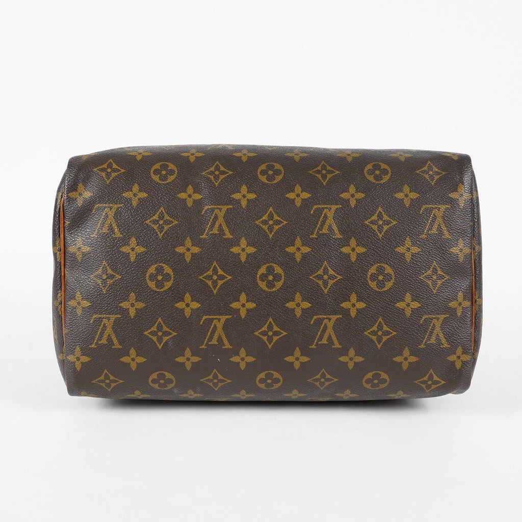 Louis Vuitton Speedy 30 Monogram Canvas Hand Bag Brown Used M41526 07A145319608