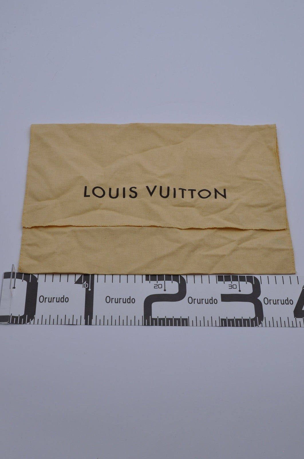 Louis Vuitton Dust Bag Storage Pouch Flap Yellow Logo Authentic 36x21