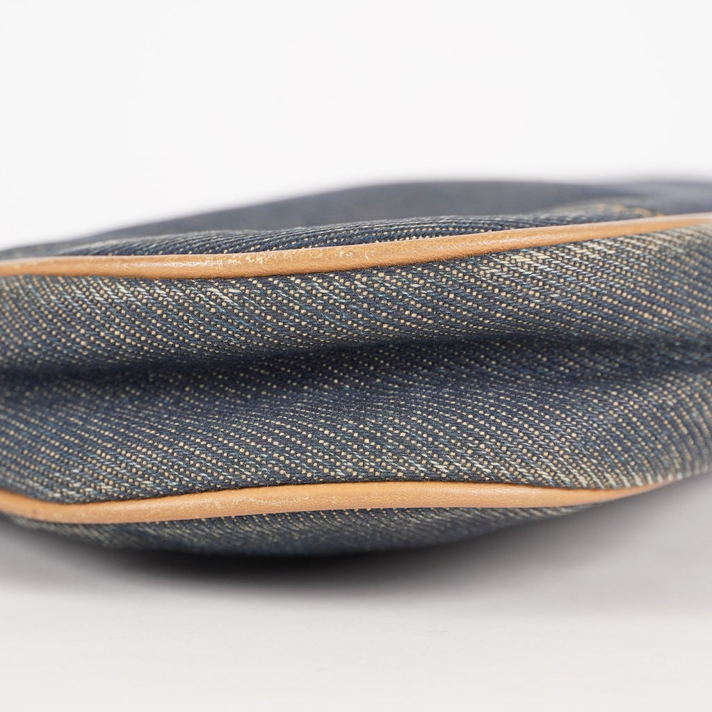 Christian Dior Trotter Blue Denim Mini Saddle Bag 02A115548405