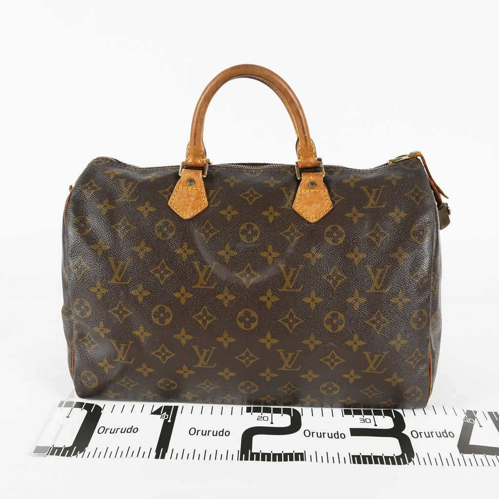 Louis Vuitton Speedy 35 M41524 Monogram Canvas Brown Used Handbag 09E104400011