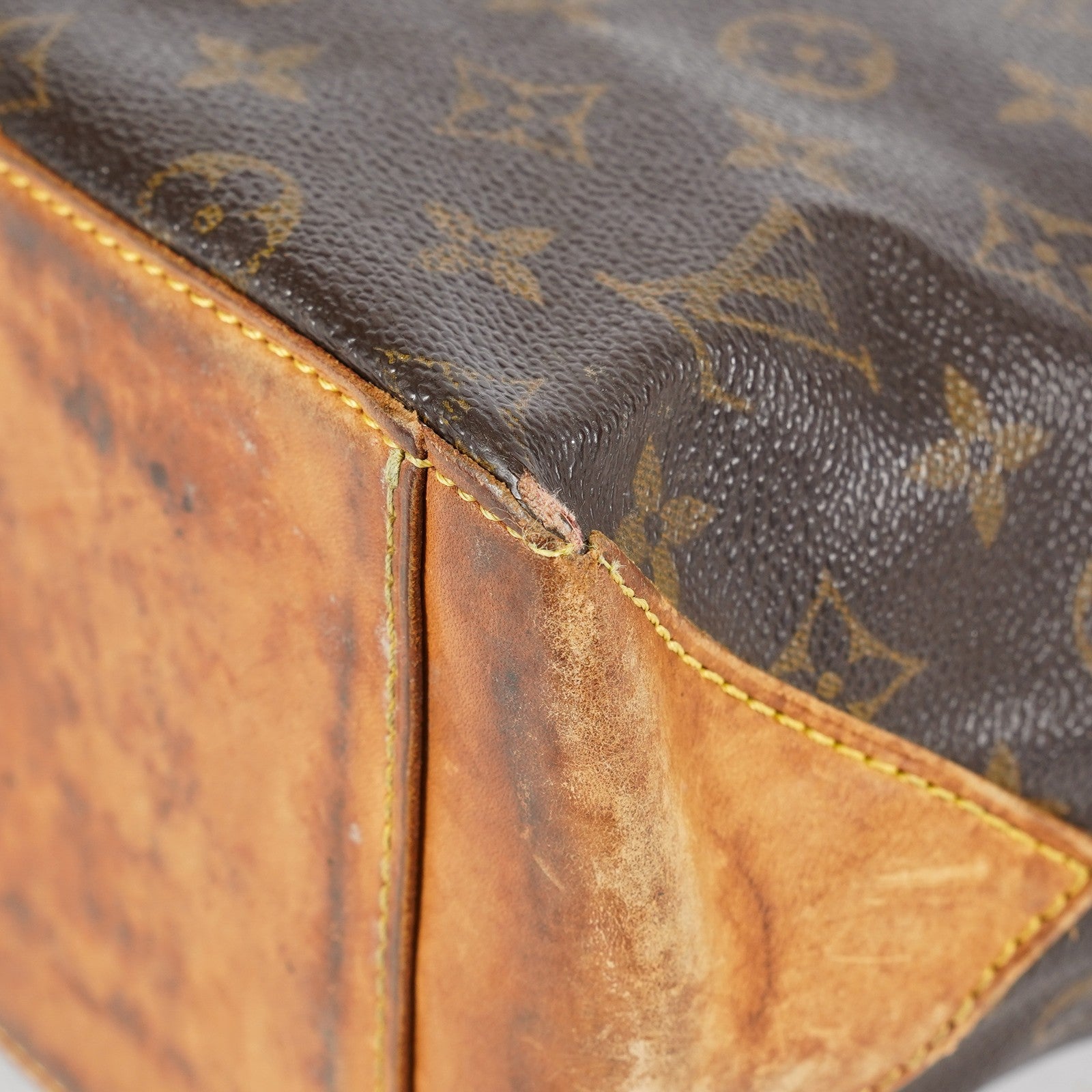 Louis Vuitton Cabas Piano Tote M51148 Monogram Canvas Brown Used 08E072310008