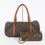 Louis Vuitton Papillon 30 Used Monogram Brown Canvas Handbag M51385 07E445390012