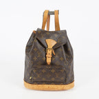 Louis Vuitton Montsouris MM Monogram Canvas Backpack Brown M51136 08E214070010