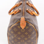 Louis Vuitton Speedy 40 M41522 Monogram Canvas Boston Handbag Brown 07A115148005