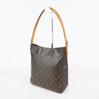Louis Vuitton Looping GM M51145 Monogram Brown Shoulder Bag Vintage 07E033300019