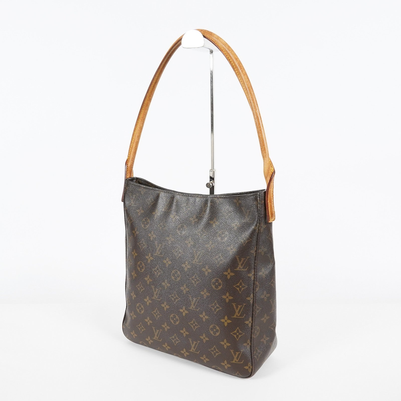 Louis Vuitton Looping GM M51145 Monogram Brown Shoulder Bag Vintage 07E033300019