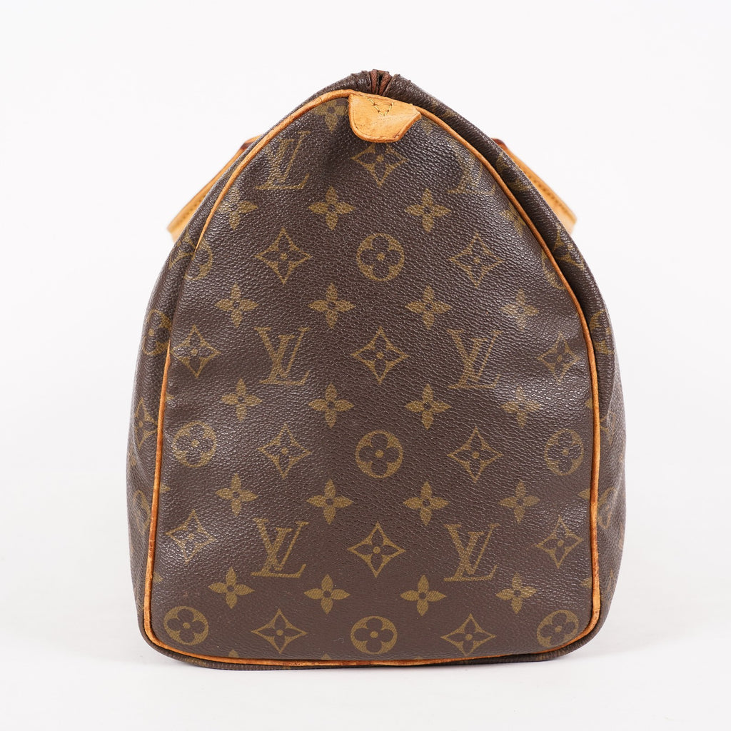 Louis Vuitton Monogram Speedy 40 M41522 Boston Hand Bag Brown Used 07E364180002
