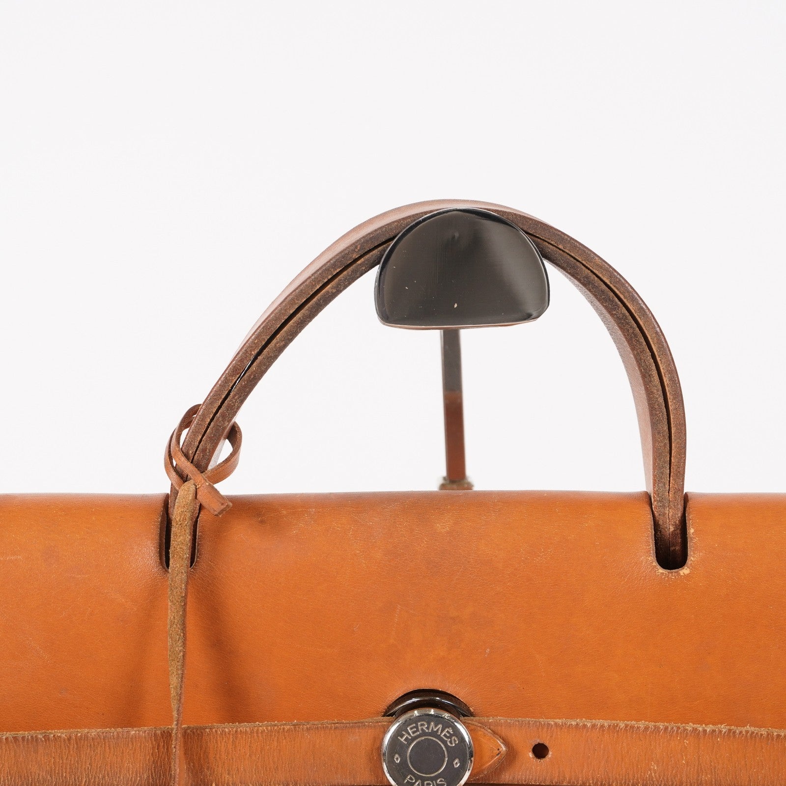 Auth HERMES Bag 2 in 1 Beige Canvas and Leather Backpack Hand Bag 05E533520016