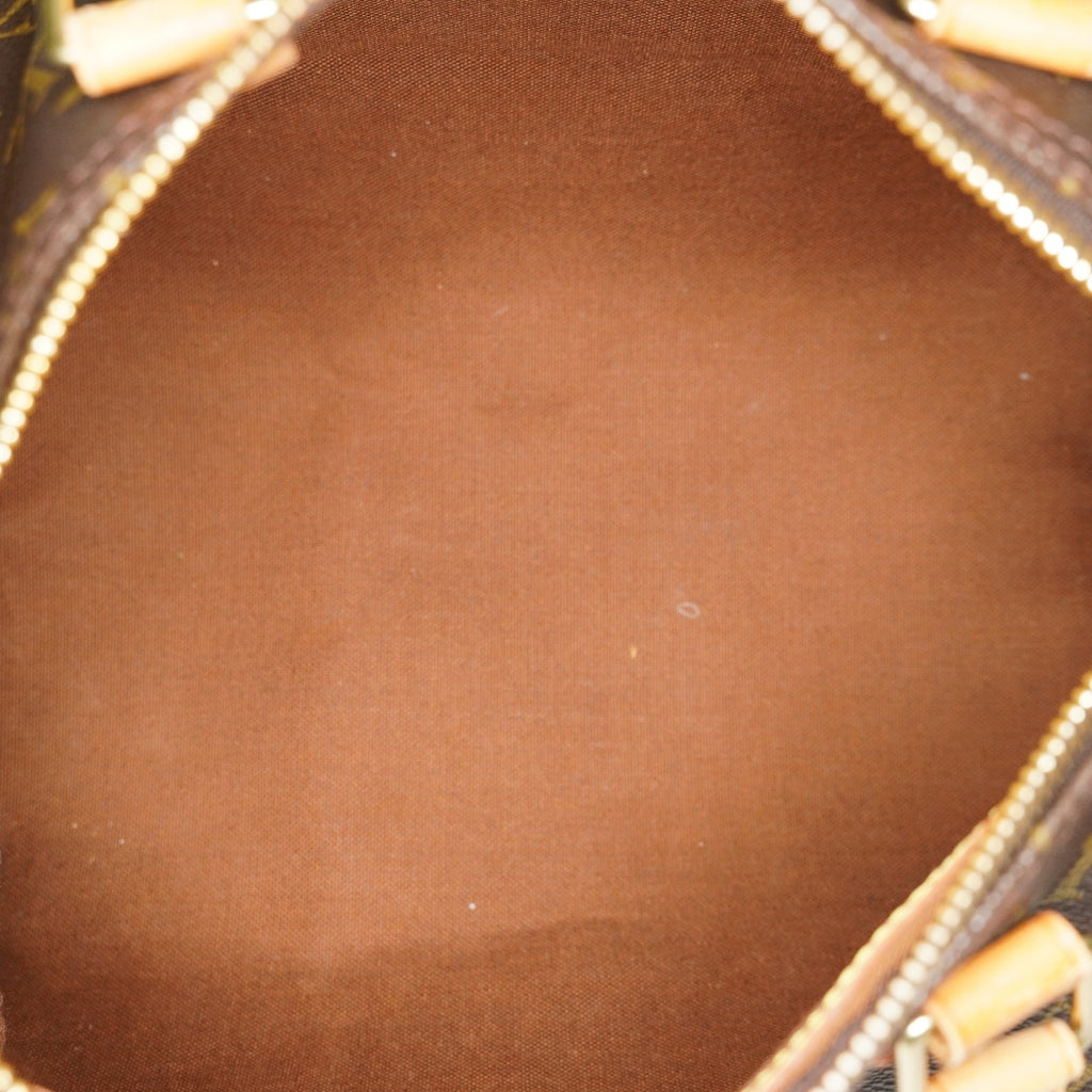 Louis Vuitton Speedy 25 M41109 Monogram Brown Boston Hand Bag Used 07E148030015