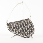  CHRISTIAN DIOR Monogram Mini Saddle Pochette Navy/Black 01E215720008