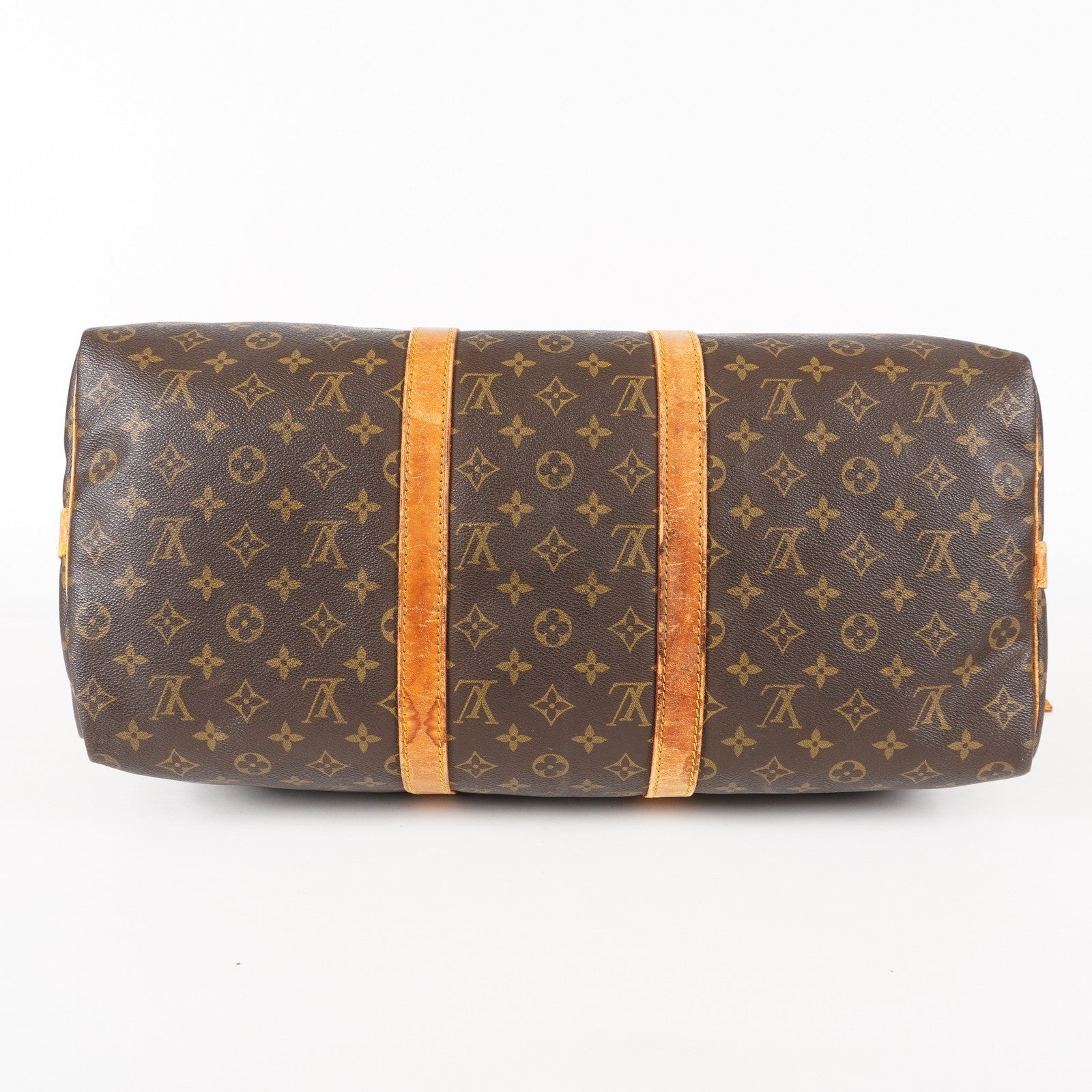 LOUIS VUITTON Keepall 50 Monogram Boston Bag Brown vintage M41426 06E133300010