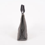 Hermes Fourre-Tout PM Tote Bag Gray Canvas Black Stripe Used Vintage 06E01825030