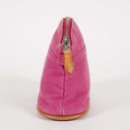 Hermes Bolide Pouch Mini Mini Pink Canvas Leather Used 07E27825001
