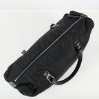 Chanel Chocolate Bar Nylon Mini Boston Bag 35cm Black Silver HW 07E314180008