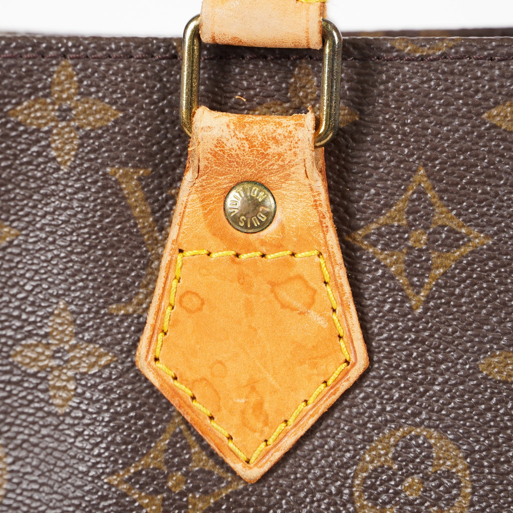 LOUIS VUITTON Sac Plat Handbag Monogram Canvas Brown M51140 06E092310012